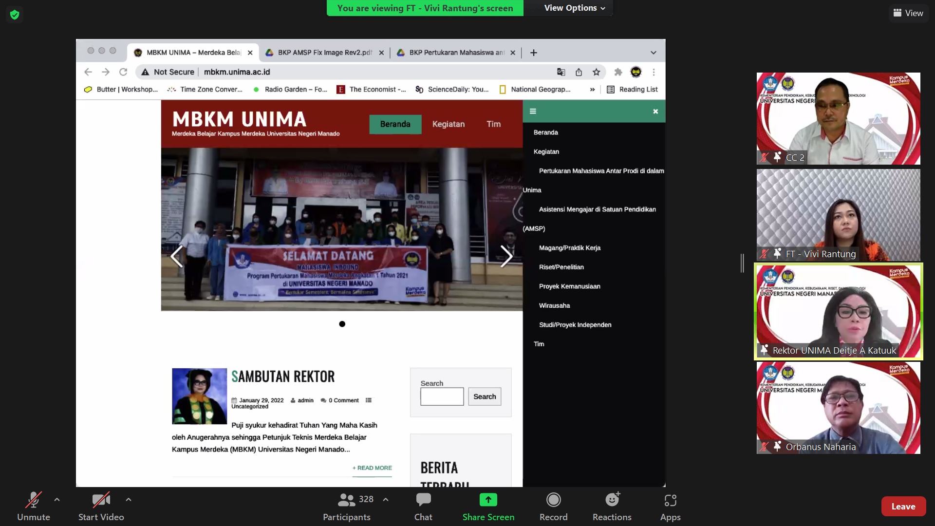 Launching Website Merdeka Belajar Kampus Merdeka
