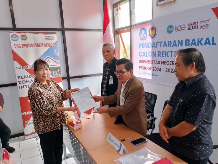 Adik Kandung Ketua DPRD Sulut Resmi Daftar Balon Rektor Unima