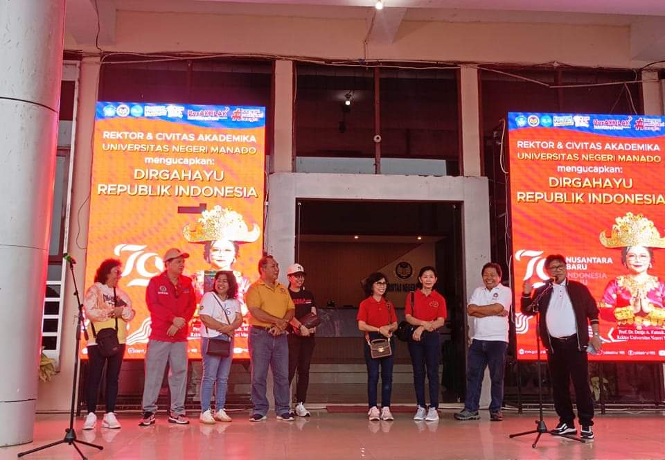 Meriahkan HUT Kemerdekaan RI ke 79 Tahun, Unima Gelar Senam Pagi dan Lomba Line Dance