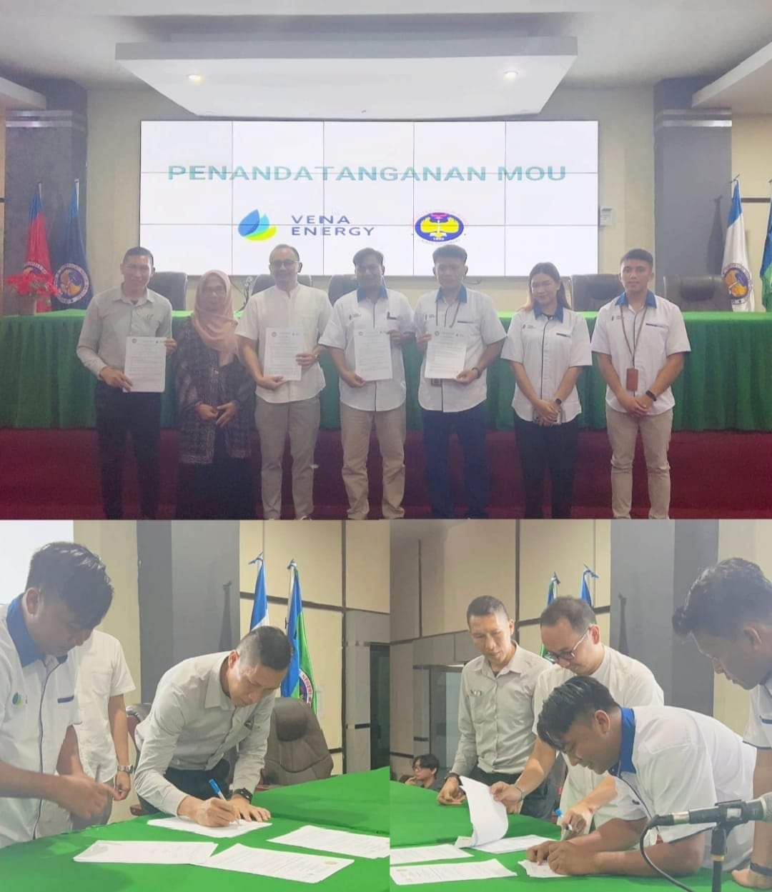 Gelar CSR, Jurusan Pendidikan Teknik Elektro FT Unima dan PT. Vena Energy Indonesia Sepakat Teken IoA