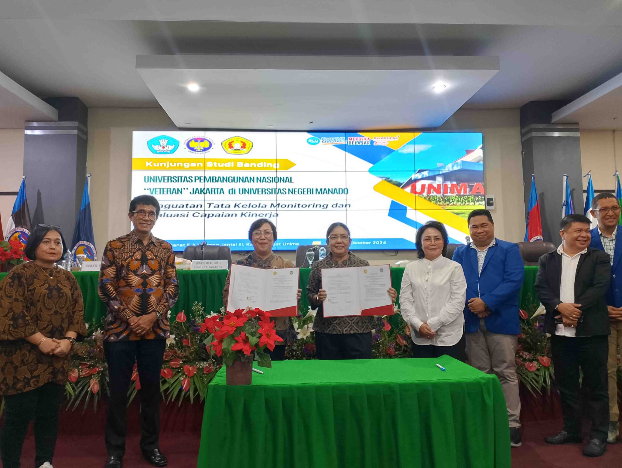 Unima Jajaki Kolaborasi Peningkatan IKU bersama UPN “Veteran” Jakarta