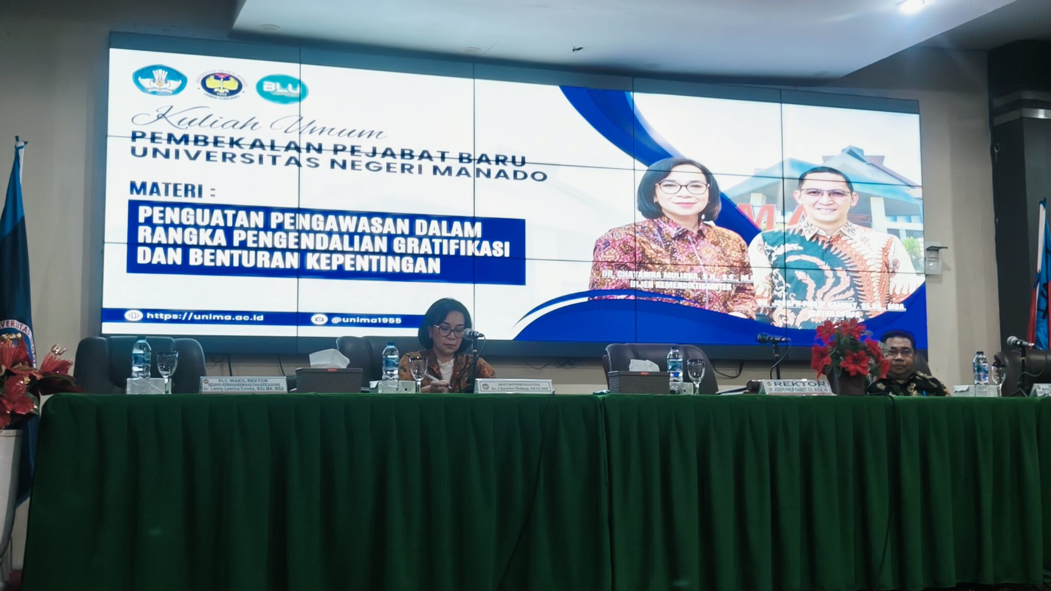 Unima Laksanakan Kuliah Umum Pembekalan Pejabat Baru